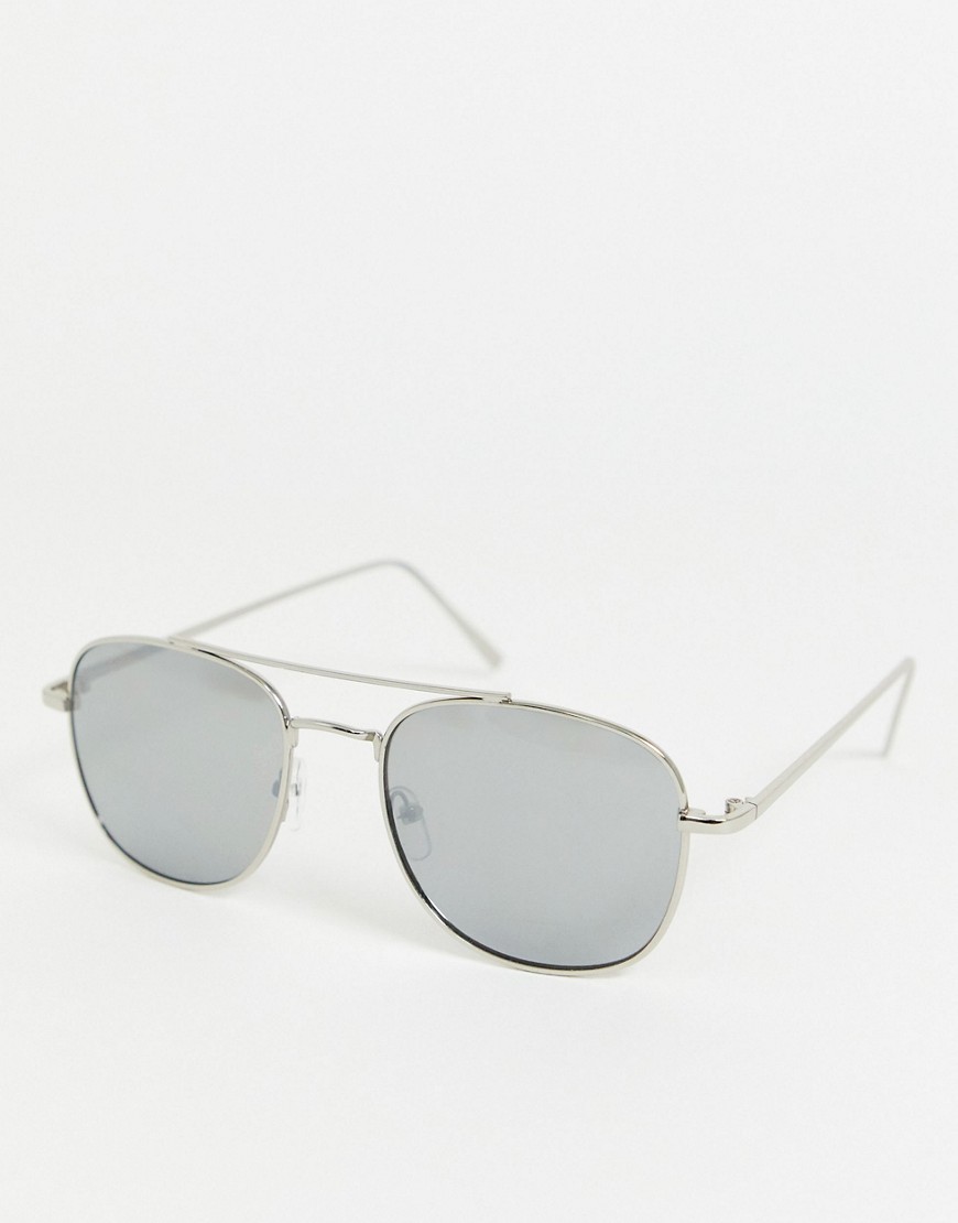 фото Квадратные солнцезащитные очки-авиаторы svnx-серебряный 7x