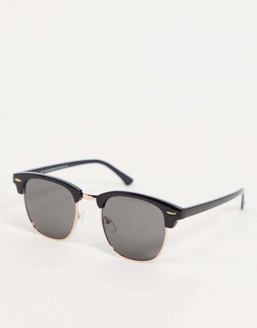 фото Квадратные солнцезащитные очки в черной ретро-оправе new look-черный цвет