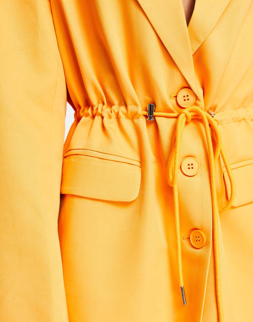 Kyo – The Brand – Orange kavajklänning med dragsko i midjan, 4 av 4