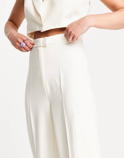 Pantaloni vita alta larghi discount
