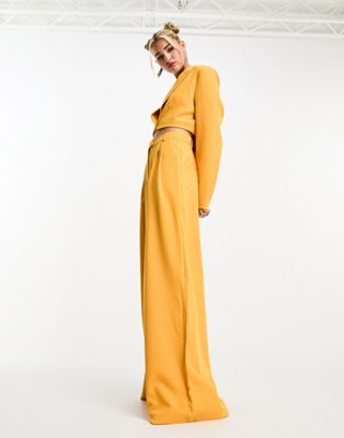 Kyo The Brand slouchy wide leg trouser co-ord in orange