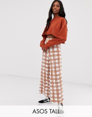 фото Кюлоты в клетку asos design tall-мульти asos tall