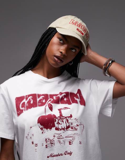 LAAGAM 4ever graphic logo t-shirt in white