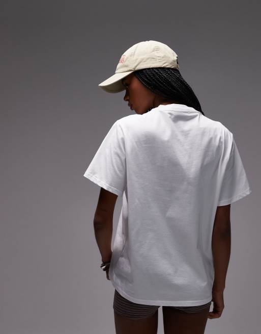 LAAGAM 4ever graphic logo t-shirt in white