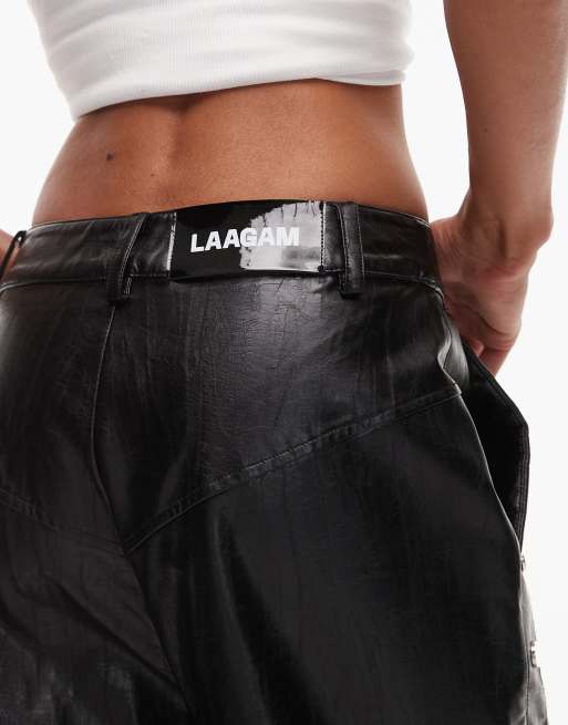 LAAGAM blondie high rise pants in black, 5 of 5