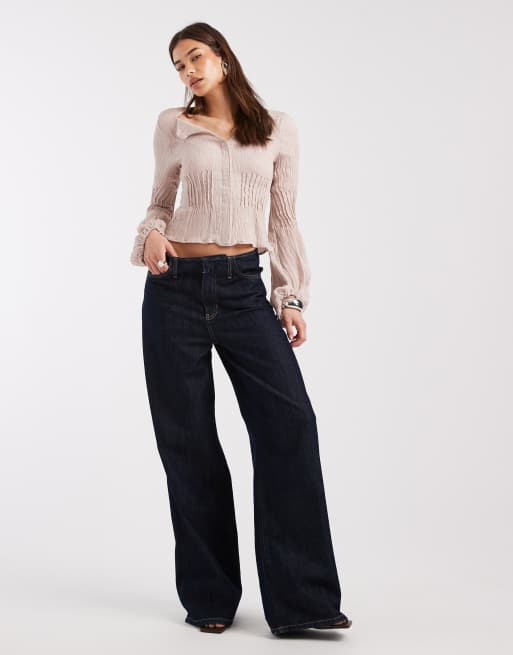 Laagam dalia puff sleeve long sleeve blouse in light pink, 2 of 4