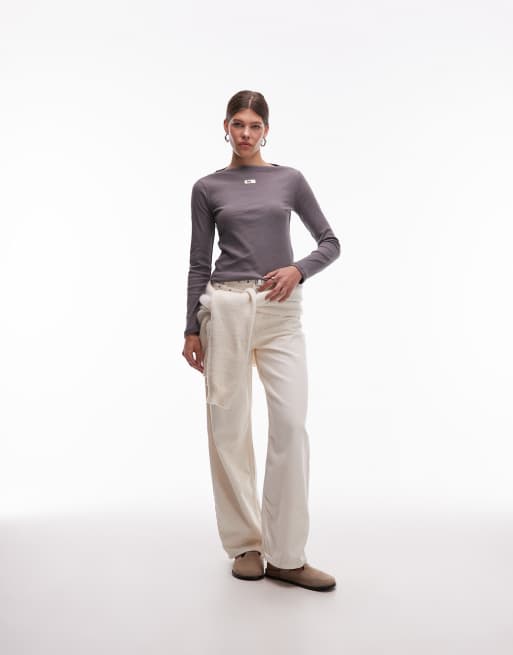 LAAGAM emory long sleeve t-shirt in grey, 2 of 4