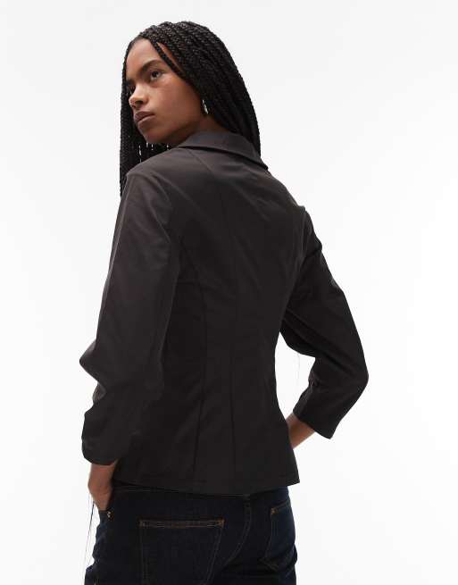 LAAGAM harlem zippered shirt in black, 2 of 4