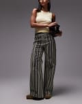[Laagam] LAAGAM Holly corduroy pants in grey stripe-Multi 36 Grey stripe