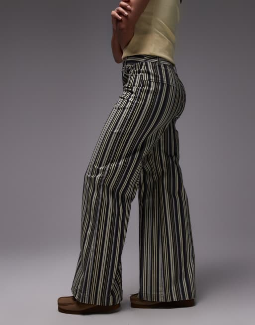 LAAGAM Holly corduroy pants in grey stripe, 4 of 5