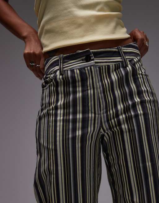 LAAGAM holly corduroy trousers in grey stripe, 5 of 5
