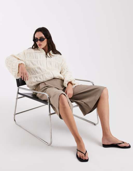 Laagam - Kiara - Giacca bomber testurizzata écru, 2 di 4