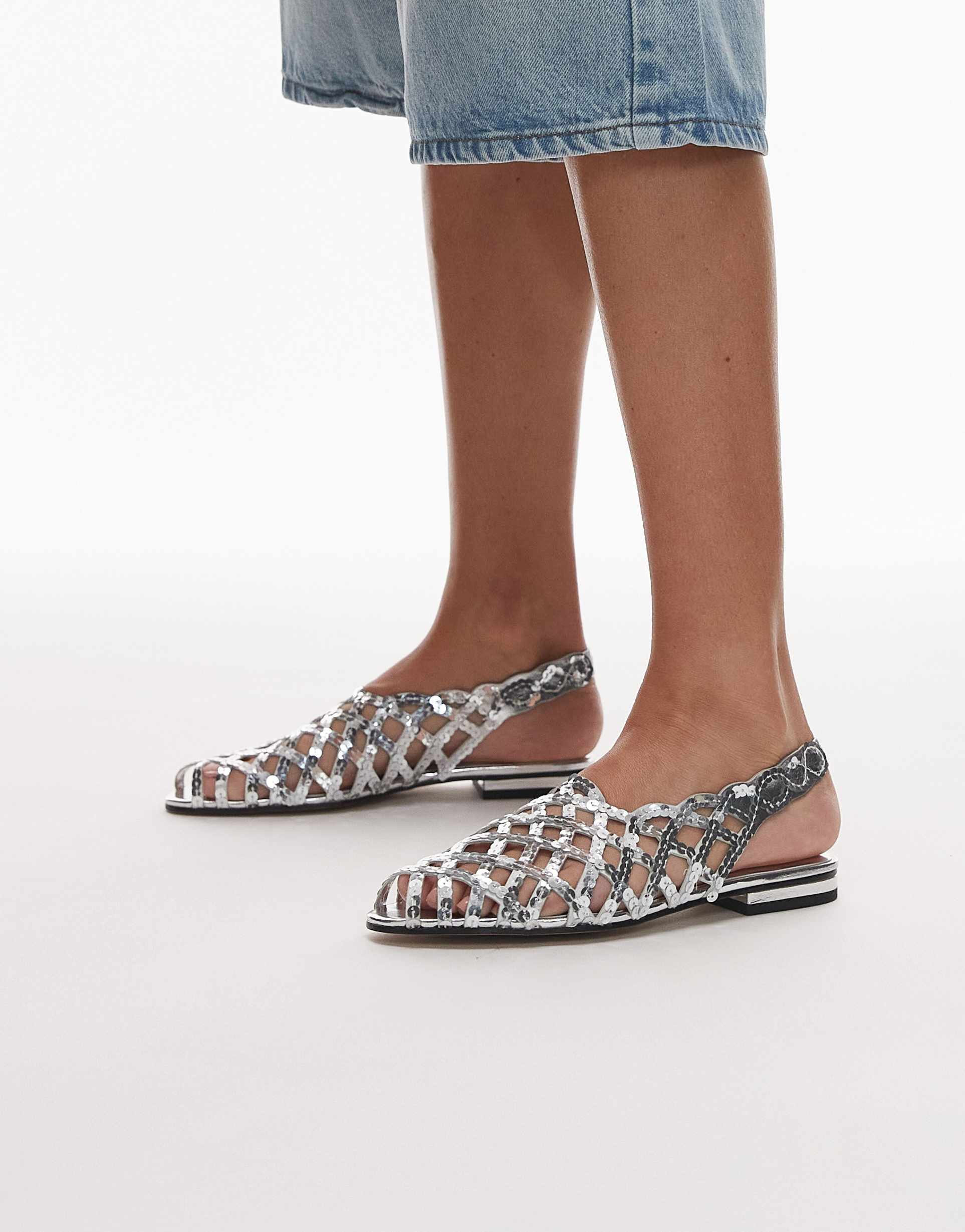 laagam lani sandals in silver