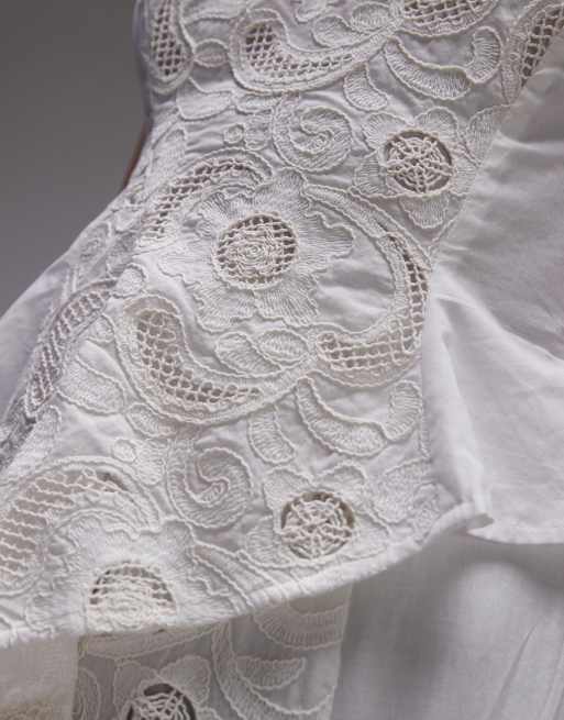LAAGAM lea midaxi dress in white lace, 2 of 4