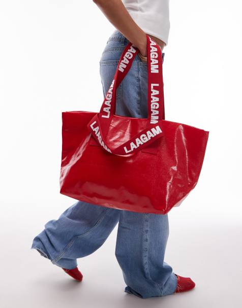 LAAGAM malmo red shopper bag - view 1