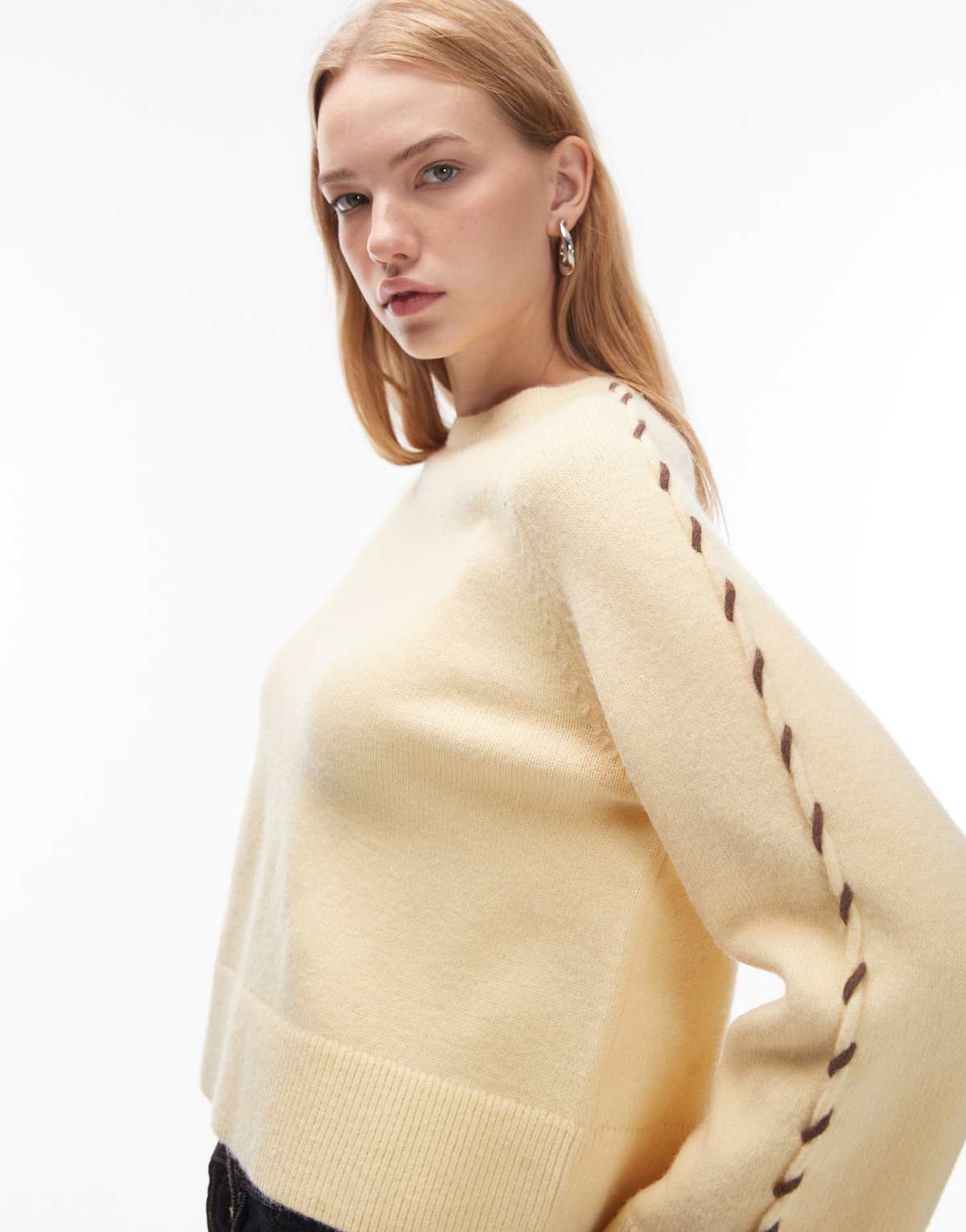 LAAGAM melbourne pannacotta long sleeve knit in yellow