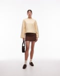 [Laagam] LAAGAM Melbourne pannacotta long sleeve knit jumper in yellow S PANECOTTA