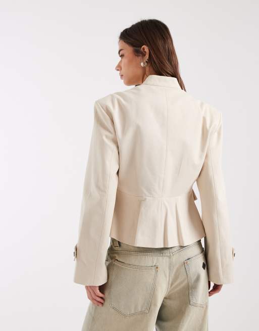 Laagam – Milou – Jacke im Military-Stil in Ecru, 3 von 4