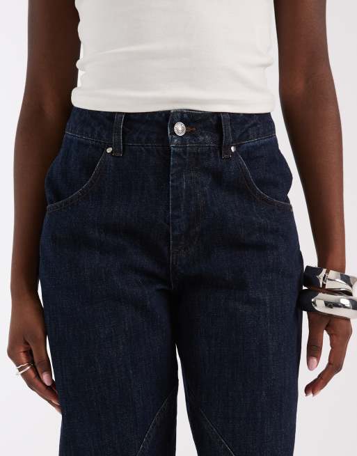 Laagam - Noboh - Marineblå barrel-jeans, 5 af 5