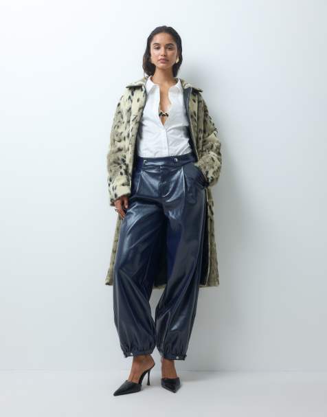 Laagam Riley balloon pants in navy - view 1