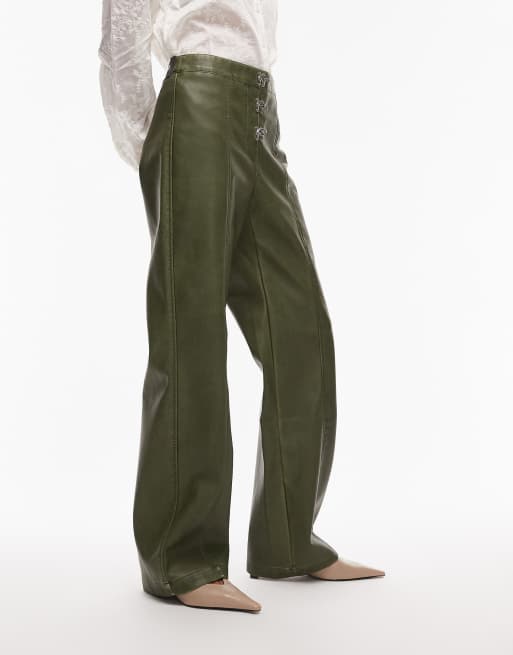 LAAGAM ronnie high rise pants in khaki, 2 of 5