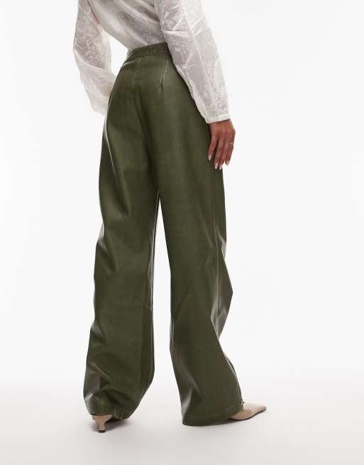 LAAGAM ronnie high waist pants in khaki, 3 of 5