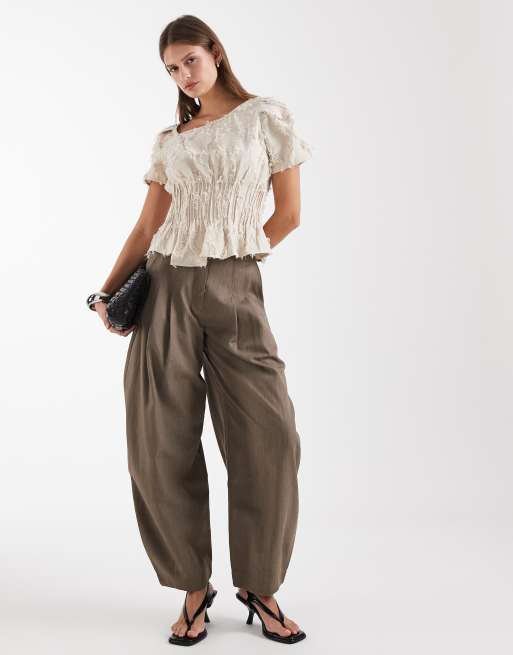 Laagam vaiana ruffle blouse in ecru, 2 of 4