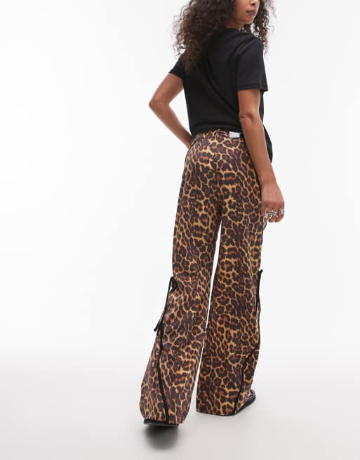 豹柄　NOREMID LEOPARD PANTS M Nerida Leopard Mid Rise Pant – FINESSE