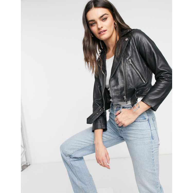 Lab leather biker jacket store