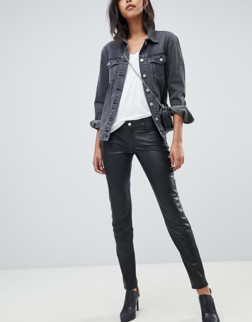 Skinny leren broek dames new arrivals