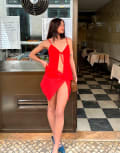 [Labelrail] Labelrail x Barbara Ines tie-front floaty cami top in red 6 RED