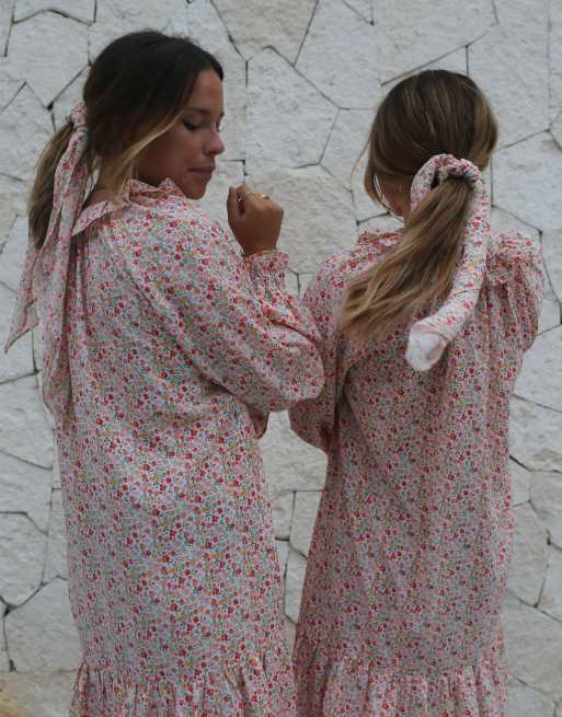 Labelrail x Collyer Twins headscarf in ditsy floral print, 2 of 4