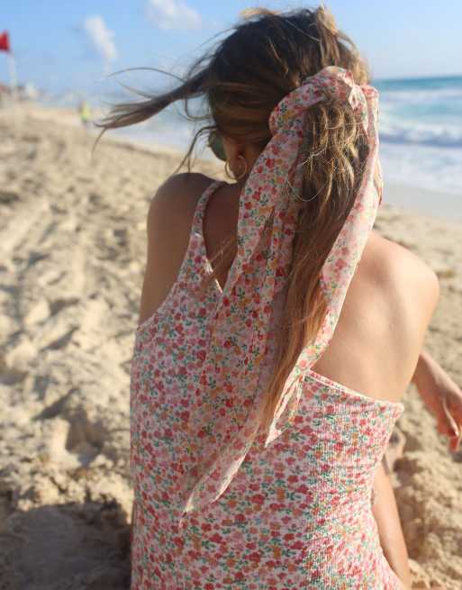Labelrail x Collyer Twins - Hoofddoek in fijne bloemenprint