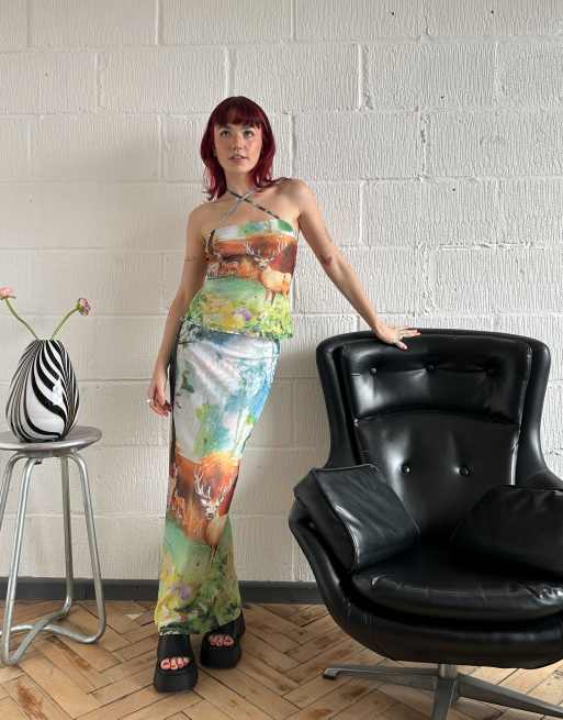 Labelrail x Lara Adkins Jupe tube mi longue d ensemble en tulle