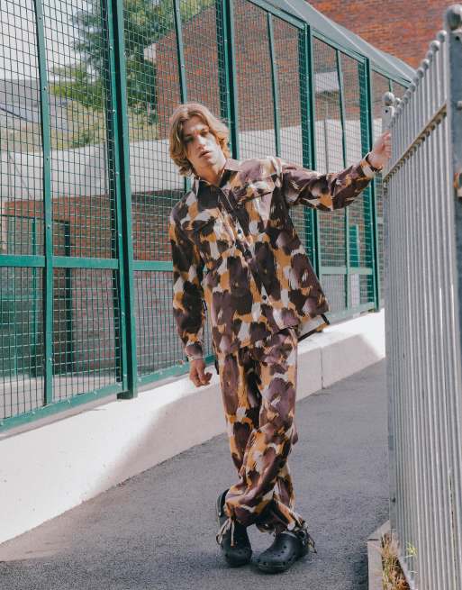 Labelrail x Notion - Unisex - Multifarvede bukser med camouflageprint - Del af sæt
