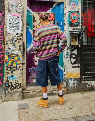 LABELRAIL X OLIBROM FAIRISLE TEXTURED KNIT SWEATER 