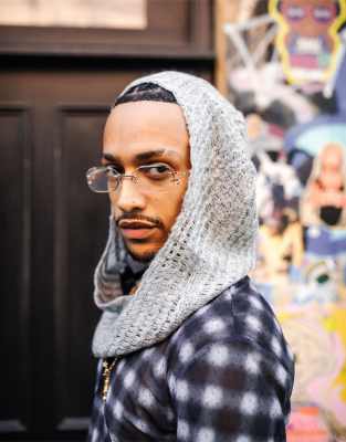 Labelrail X Olibrom Gray Knit Bonnet In Gray