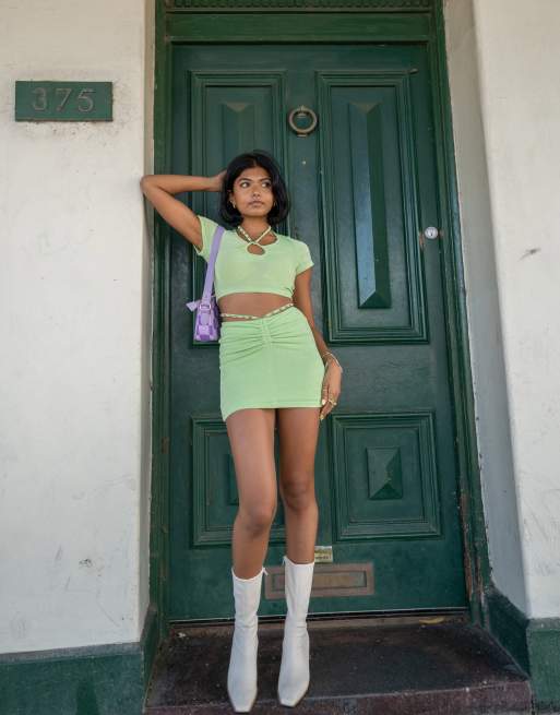 Light green hotsell mini skirt