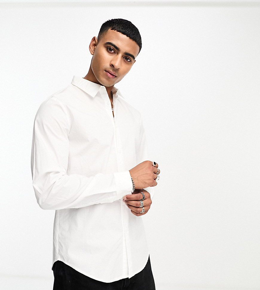 Labelrail x Stan & Tom fitted dress shirt in white