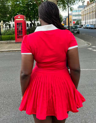 Amazon.com: YEXPINE Polo Dress for Women Short Sleeve Ruffle