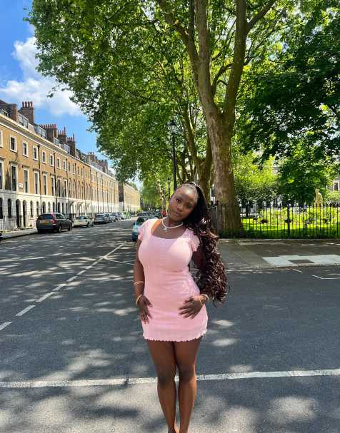 Labelrail x Sumbo Owoyele scoop neck bow detail pointelle mini dress in baby pink - view 1