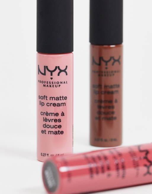 Labial cremoso Soft Matte de NYX Professional Makeup: Tono Istanbul, 4 de 4