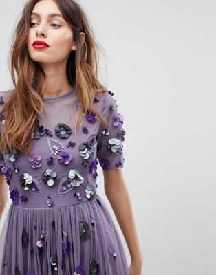 embroidered slip dress