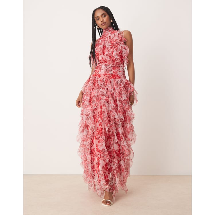 sachin and babi light blue dress Devinae Black Asymmetric-Neck Midi-Dress With Open-Back And Scarf-De – Club  L London