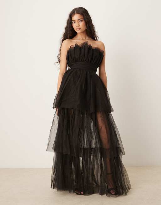 little lace dress Livia One Shoulder Lace Ruffle Mini Dress