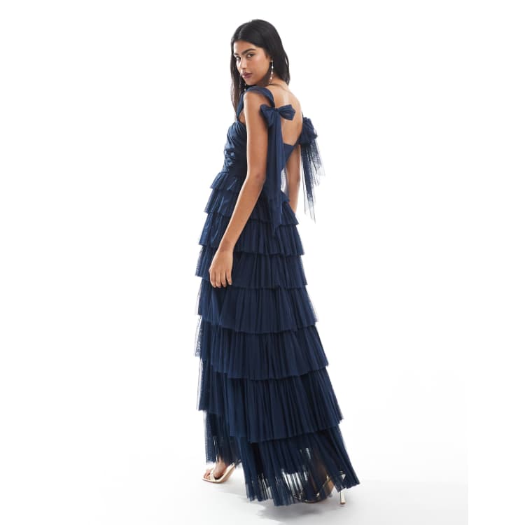 スーツ・フォーマル・ドレス Ameri OFF SHOULDER TULLE LAYERED DRESS OFF SHOULDER TULLE LAYERED DRESS