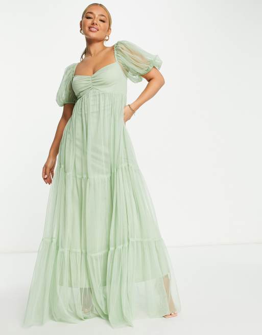 Green Bridesmaid Dresses  Light, Dark & Sage Green – Lace & Beads