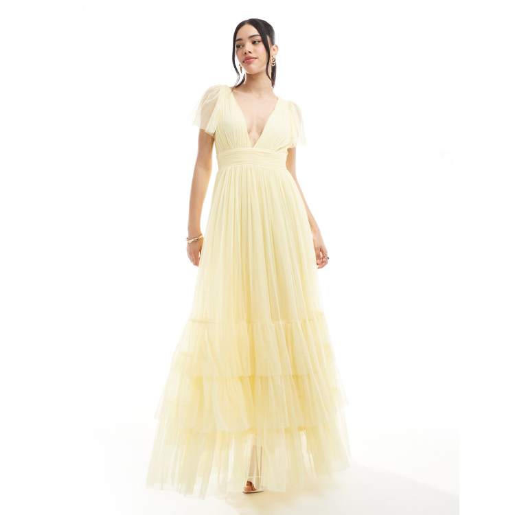 blue dress for baby girl One Shoulder Yellow Mermaid Long Bridesmaid Dresses BD011 – bridalsew
