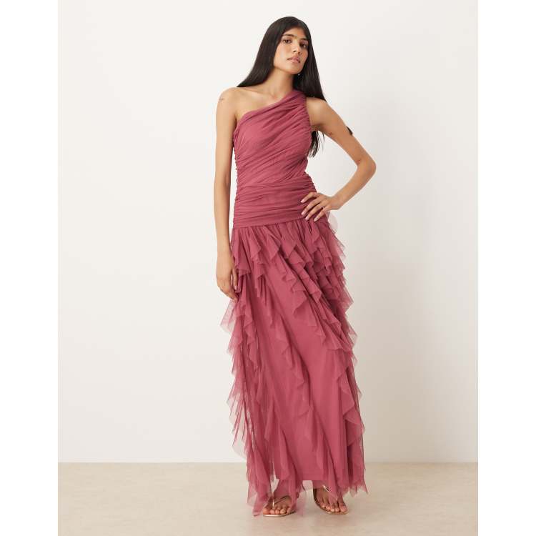 ruffle dress 8y お茶会ワンピース WAYF Chelsea Tiered Ruffle Floral Maxi Dress L77709 Size