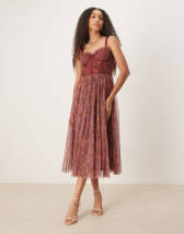 Miss Selfridge printed strappy sun dress in floral print